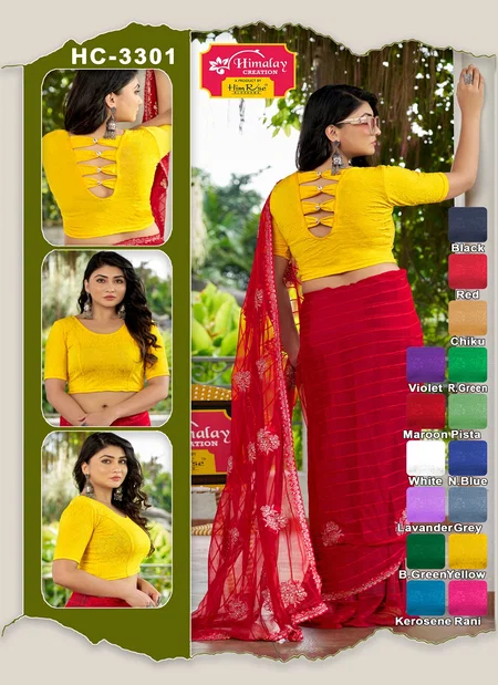 HC 3301 Fancy Crush Fabric Blouses Best Wholesale Shop In Surat